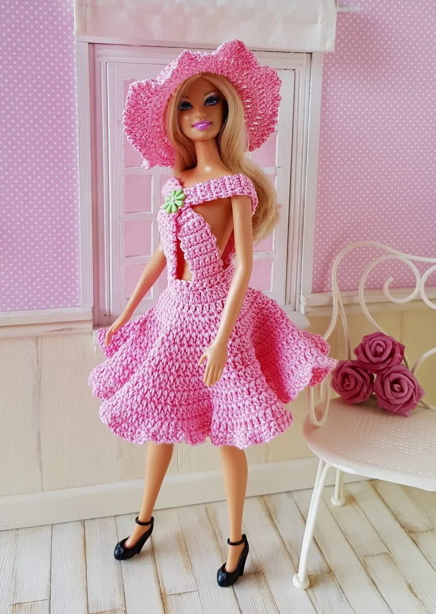 "Oléanie" patron crochet poupée Barbie