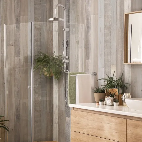 Revêtement Element 3D Patchwork clair : achat Revêtement mural bois 