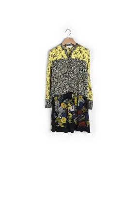 Robe en patchwork fleuri