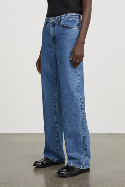 SKALL - JEANS DROIT MADDY - BLEU MOYEN DÉLAVÉ - AH24