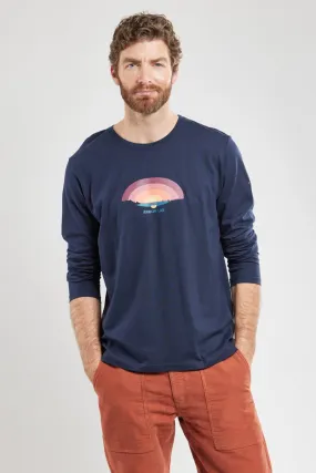 T-shirt manches longues "horizon" - coton léger