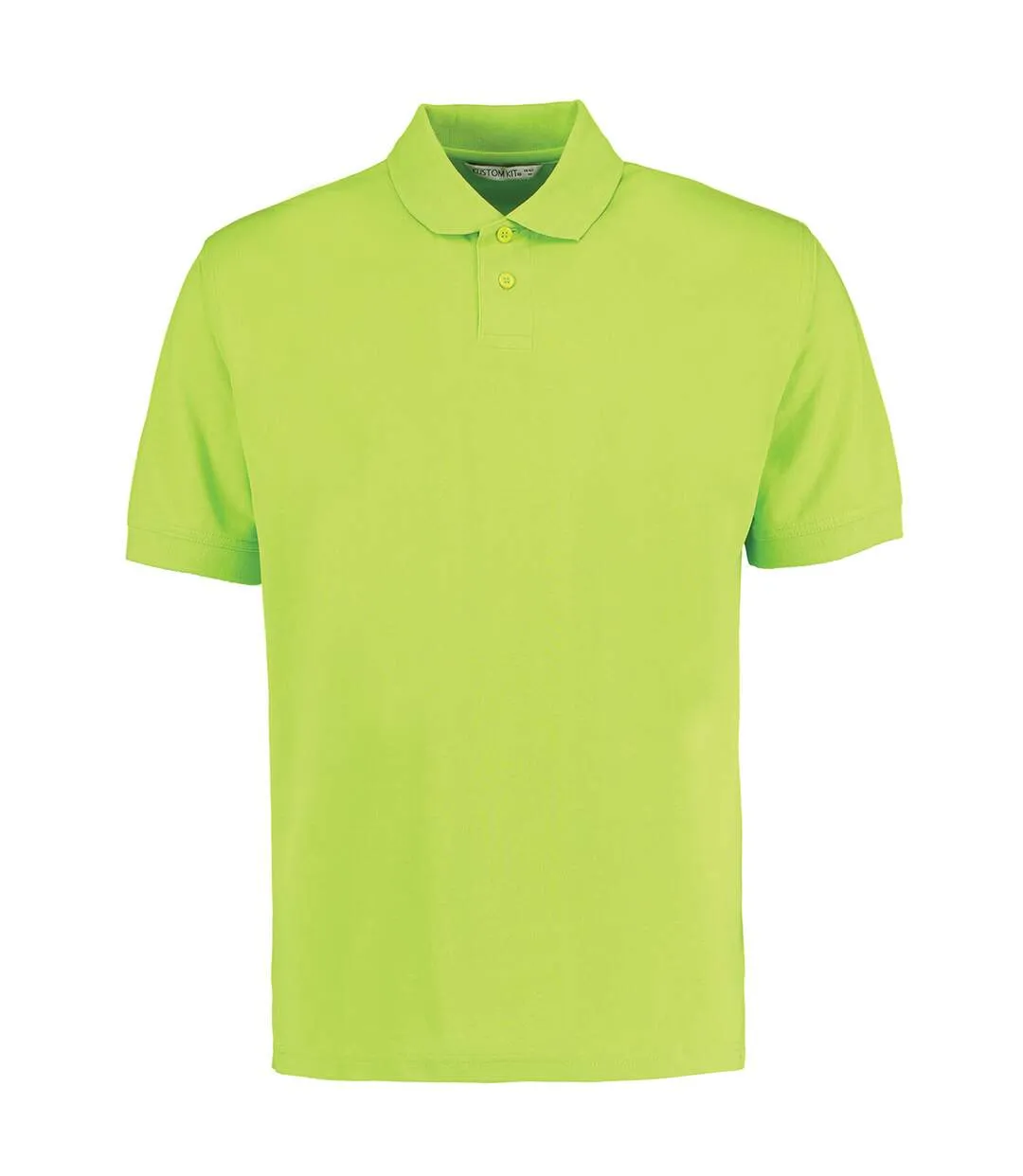 T-shirt polo hommes vert citron Kustom Kit