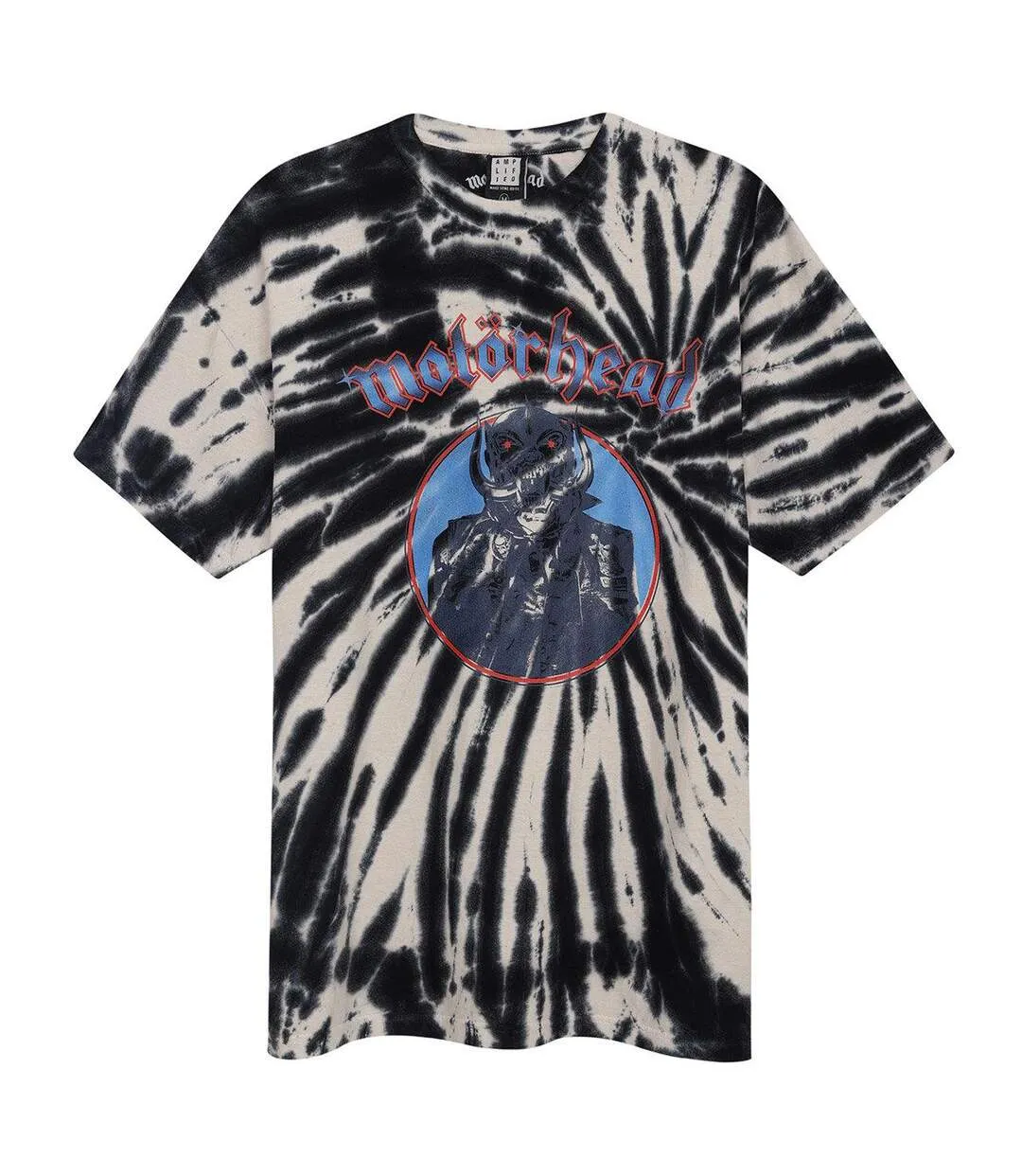 T-shirt snaggletooth biker spiral adulte monochrome Amplified