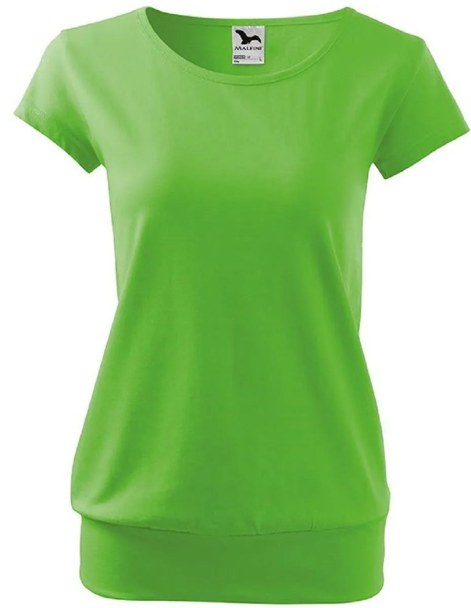 T-shirt style silhouette fluide - Femme - MF120 - vert pomme 