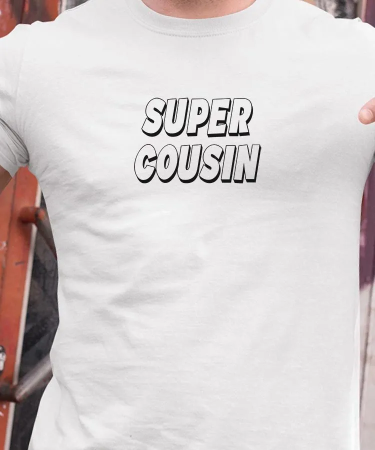T-Shirt Super Cousin Pour homme