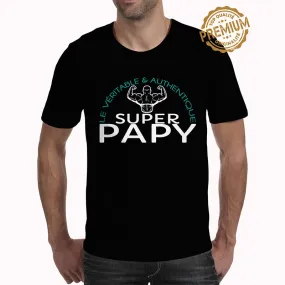 T-shirt Super Papy Bodybulder