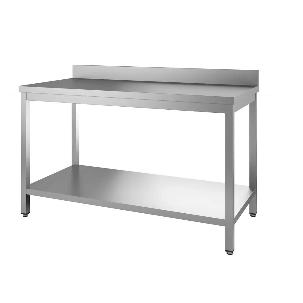 Table inox 304 demontable adossee pieds carres