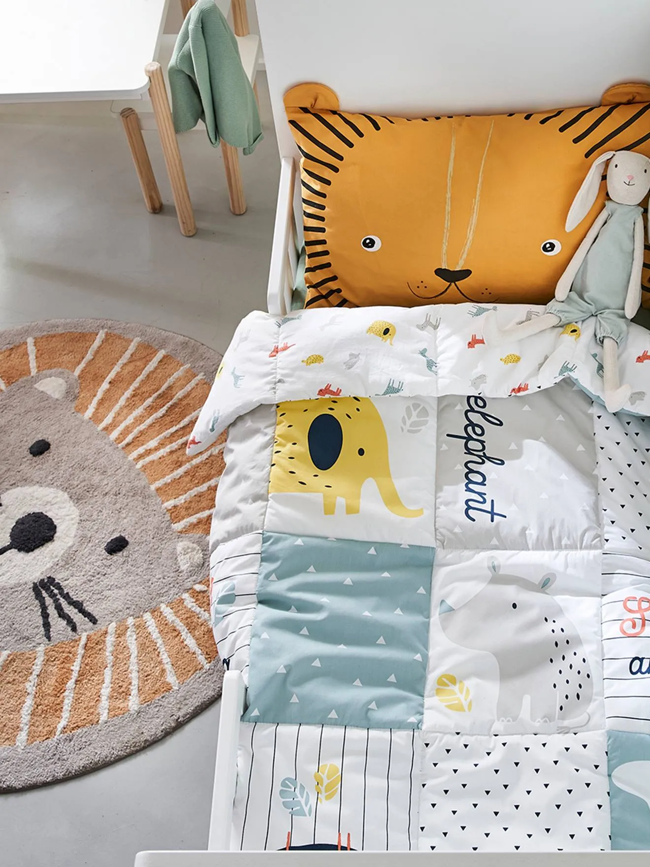 Tapis de sol patchwork Jungle baby multicolore - Vertbaudet