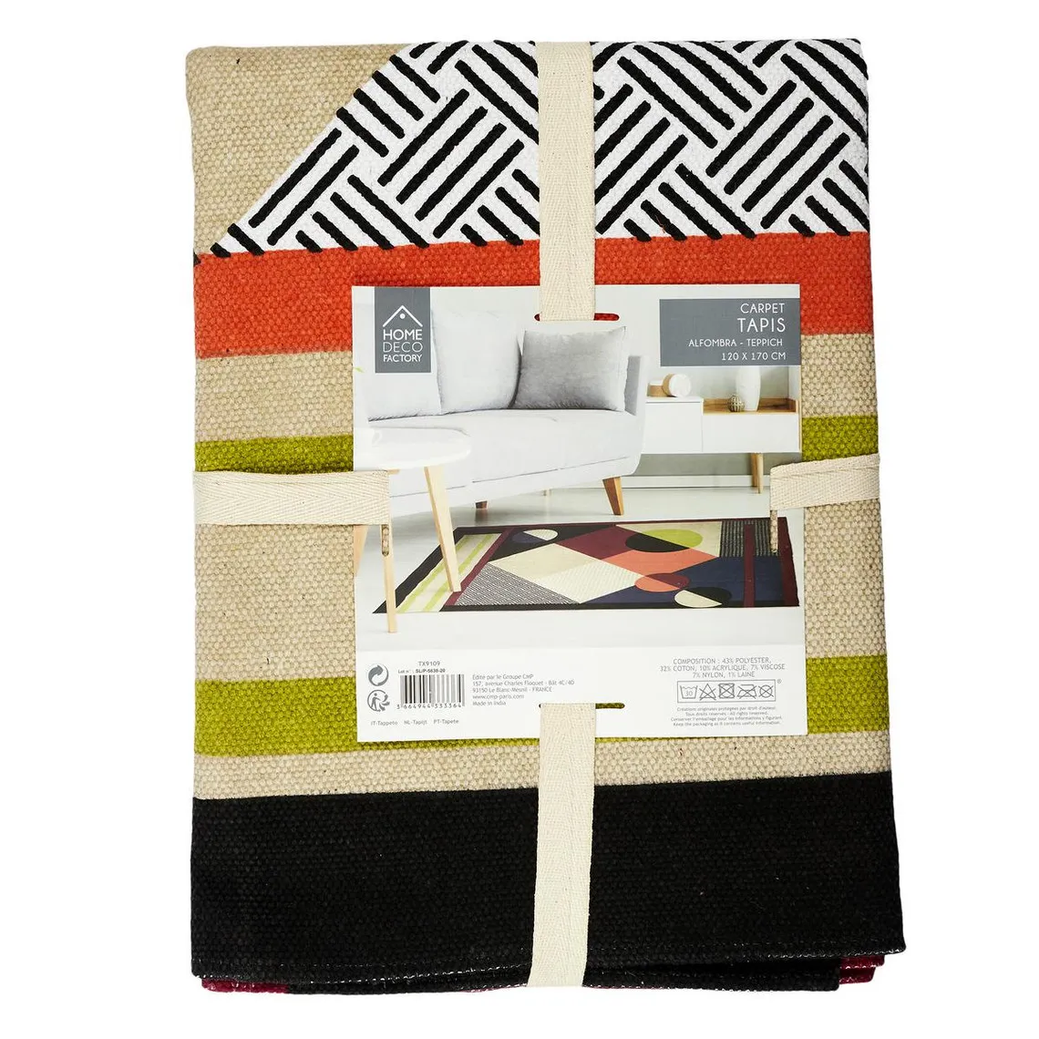 Tapis Patchwork 120x170xcm | 3 Suisses
