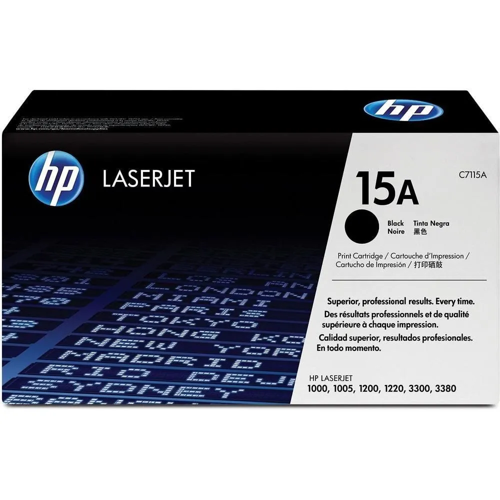 Toner laser original c7115a 2500 pages noir