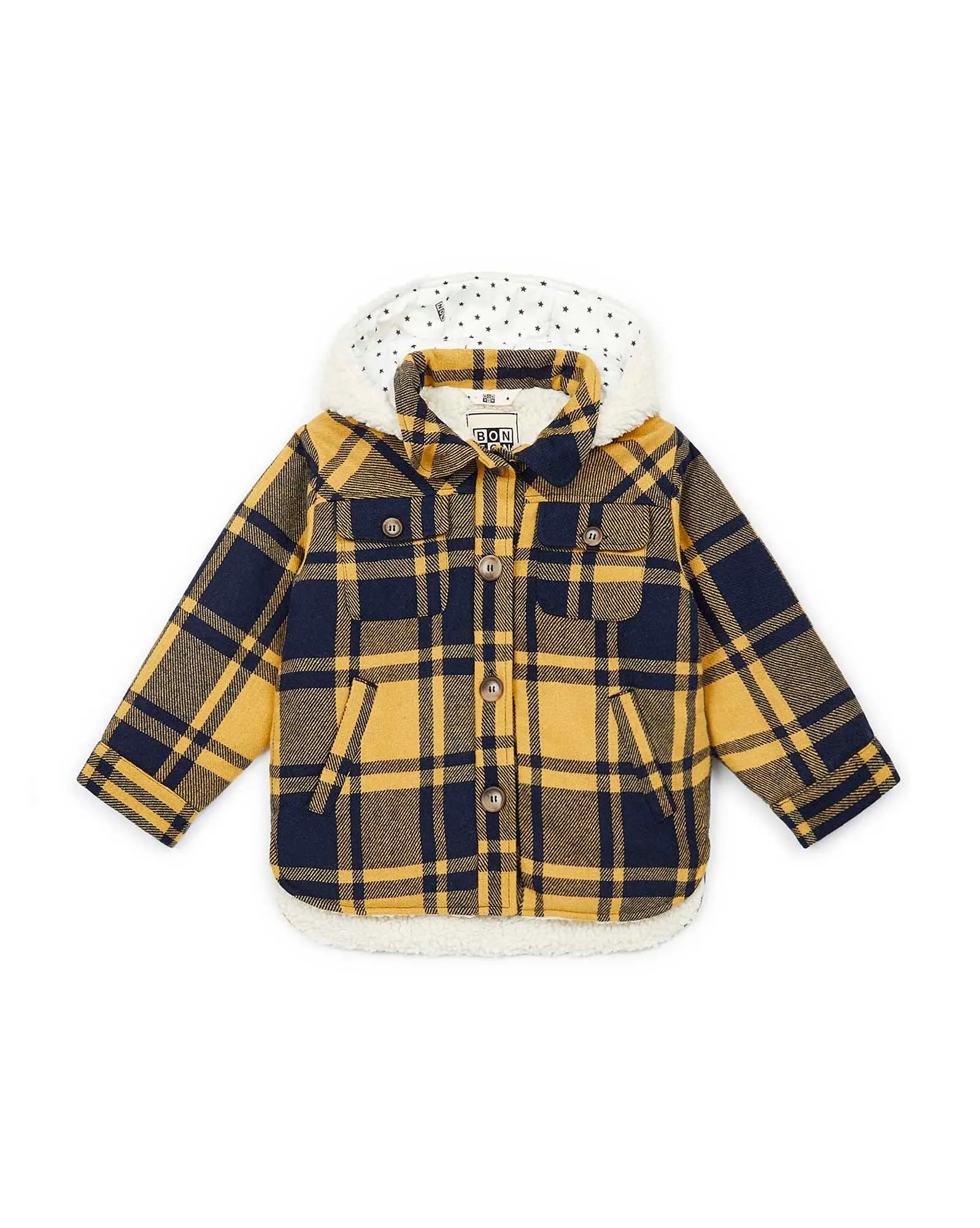 Veste - garçon twill de coton épais carreaux